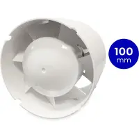 Blauberg TUBO100 Inschuif-buisventilator - 102 m3/h - voor IN kanaal 100mm
