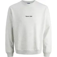 Jack & Jones Sweatshirt 'JORNorrebro' zwart / wit gemêleerd