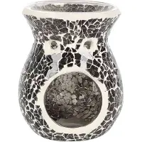 Something Different - Small Gunmetal Grey Crackle Oliebrander - Grijs