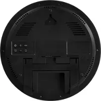 KIENZLE radio-gestuurde klok met binnentemperatuurindicator, zwart
