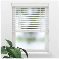 Soluna Bamboe Houten Jaloezie - Easy Natural - 50 mm - White - 160 x 240 cm - Maten van 50 t/m 250 cm breed