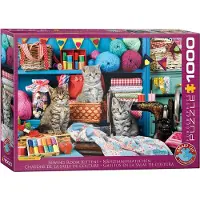 Eurographics Kittens in the Sewing Room Puzzel (1000 stukjes)