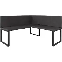 Vicco Ravon Eetkamerhoekbank – 150 x 150 cm Antraciet