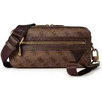 GUESS Schoudertas 'Berlin' donkerbruin
