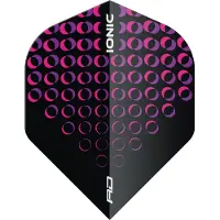 Red Dragon - Hardcore Ionic circles roze dart vluchten - 3 sets per pakket (9 dartvluchten in totaal)