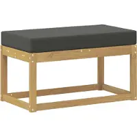 vidaXL Buitenstoel Bank Massief Acacia Hout Wit