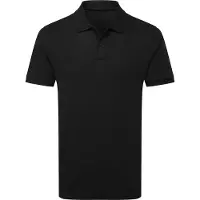 Asquith & Fox Heren Premium gemerceriseerd katoenen poloshirt (Zwart)