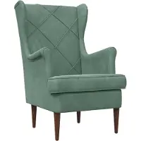vidaXL Fauteuil Zeegroen Fluweel