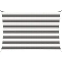 vidaXL Zonneschaduwzeil Lichtgrijs en wit 4 x 5 m HDPE