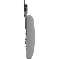 vidaXL Hangend hoofdbord Met LED-verlichting Lichtgrijs Stof