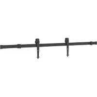 vidaXL Schuifdeur NARVIK Naturel en Zwart 70 x 210 cm (152,5 cm)
