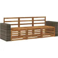 vidaXL Sofa-Sets 3 st Massief Acacia Hout
