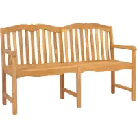 vidaXL Handgemaakte Rozenbank 150 x 60,5 x 95 cm Massief Teakhout