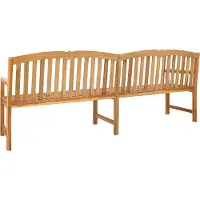 vidaXL Handgemaakte Rozenbank 228 x 61 x 94,5 cm Massief Teakhout