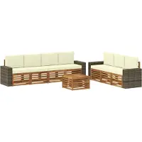 vidaXL Sofa-Sets 8 st Massief Acacia Hout