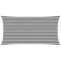 vidaXL Zonneschaduwzeil Antraciet en Wit 2,5 x 4,5 m HDPE