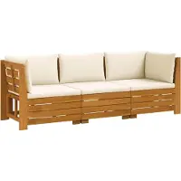 vidaXL 3 st Buiten bank set Massief Acacia Hout Bruin