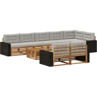 vidaXL Buiten bank set 9 st