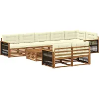 vidaXL Buiten bank set 9 st