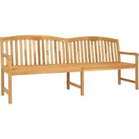 vidaXL Handgemaakte Rozenbank 228 x 60 x 90 cm Massief Teakhout