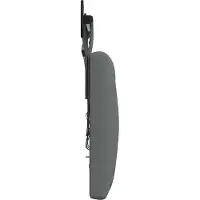 vidaXL Hangend hoofdbord Met LED-verlichting Donkergrijs Stof