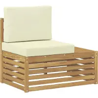 vidaXL 6 st Buiten bank set Polyester Wit