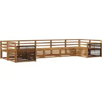 vidaXL Buiten bank set 7 st Naturel Massief Acacia Hout