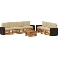 vidaXL Sofa-Sets 8 st Massief Acacia Hout