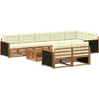 vidaXL Buiten bank set 9 st