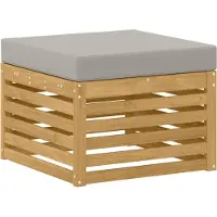 vidaXL Buiten Voetenbank Massief Acacia Hout Wit
