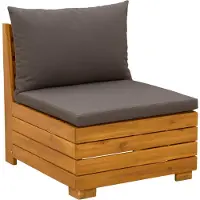 vidaXL 4 st Buiten bank set Massief Acacia Hout Bruin