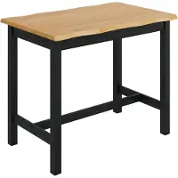 vidaXL Hoge Bartafel EKAI Zwart 112 x 70 x 91 cm Massief grenenhout
