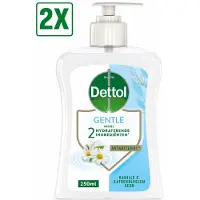 Dettol 2 x - Handzeep - Gentle - Kamille & Katoenbloesem - 250 ml - Handzeep - Antibacterieel - Kamille - Katoenbloesem - Milde Reiniging
