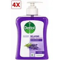 Dettol 4 x Wasgel - Verzachtend met lavendel en druifextracten - Handzeep - 250 ml