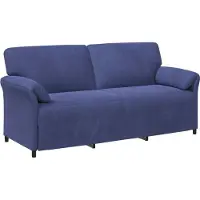 vidaXL 3-Zits Sofa Politieblauw 198 x 83 x 95 cm Fluweel