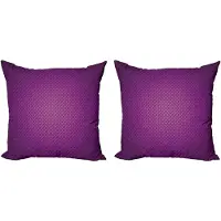 Abakuhaus Paarse decoratieve kussenhoes, 2 stuks, abstracte moderne stijl, 60x60 cm, paars