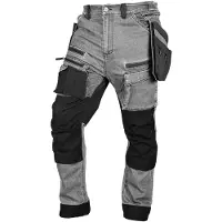 Neo Tools Spodnie - Werkbroek - Cordura Versterkingen - Odpinbare Zakken - Grijs
