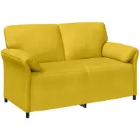 vidaXL 2-Zits Sofa Geel 158 x 83 x 95 cm Fluweel