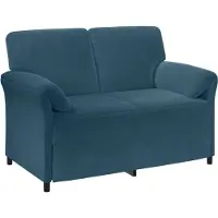 vidaXL 2-Zits Sofa Blauw 138 x 83 x 95 cm Fluweel