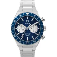 Timex Q Continental Heren Horloge Zilverkleurig TW2Y55900