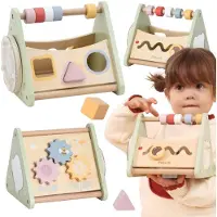 Vigatoys Viga Houten Puzzel Montessori Vormsorteerder Blokken Abacus Polarb - UNI