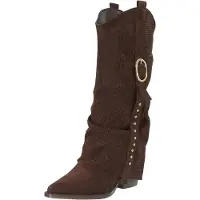 Salinyang Cowboylaarzen donkerbruin