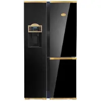 Kaiser Retro- koelkast- Side-by-side KS 90300 AD Bio- zwart, No Frost 538 L 183 cm