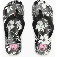 Reef Kids Ahi Pink Black Floral 13 Zwart Teenslipper