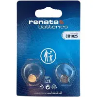 Renata - Knoopcel batterijen - CR1025 - Lithium - 3V - 2 stuks