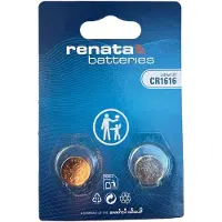 Renata - Knoopcel batterijen - CR1616 - Lithium - 3V - 2 stuks