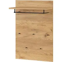 Huisenthuis.nl Kapstokpaneel Leonard Eiken - 5 haken - Breedte 75 cm - Diepte 30 cm - Hoogte 110 cm
