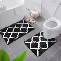 Unyqoos Zachte en luxe 2-delige badmatset met antislip voor badkamer en toilet