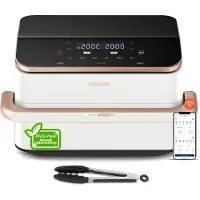 Cosori Heteluchtfriteuse DualBlaze Twinfry 10 L Ceramic Wit