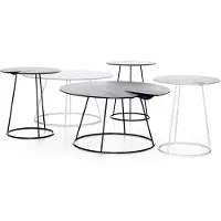 Swedese Breeze tafel glad oppervlak Ø46cm wit
